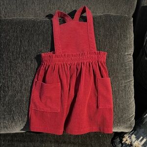 Wonder Nation Red Corduroy Kids Overalls